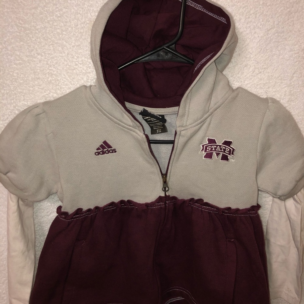 Mississippi State Adidas Zip Up Hoodie